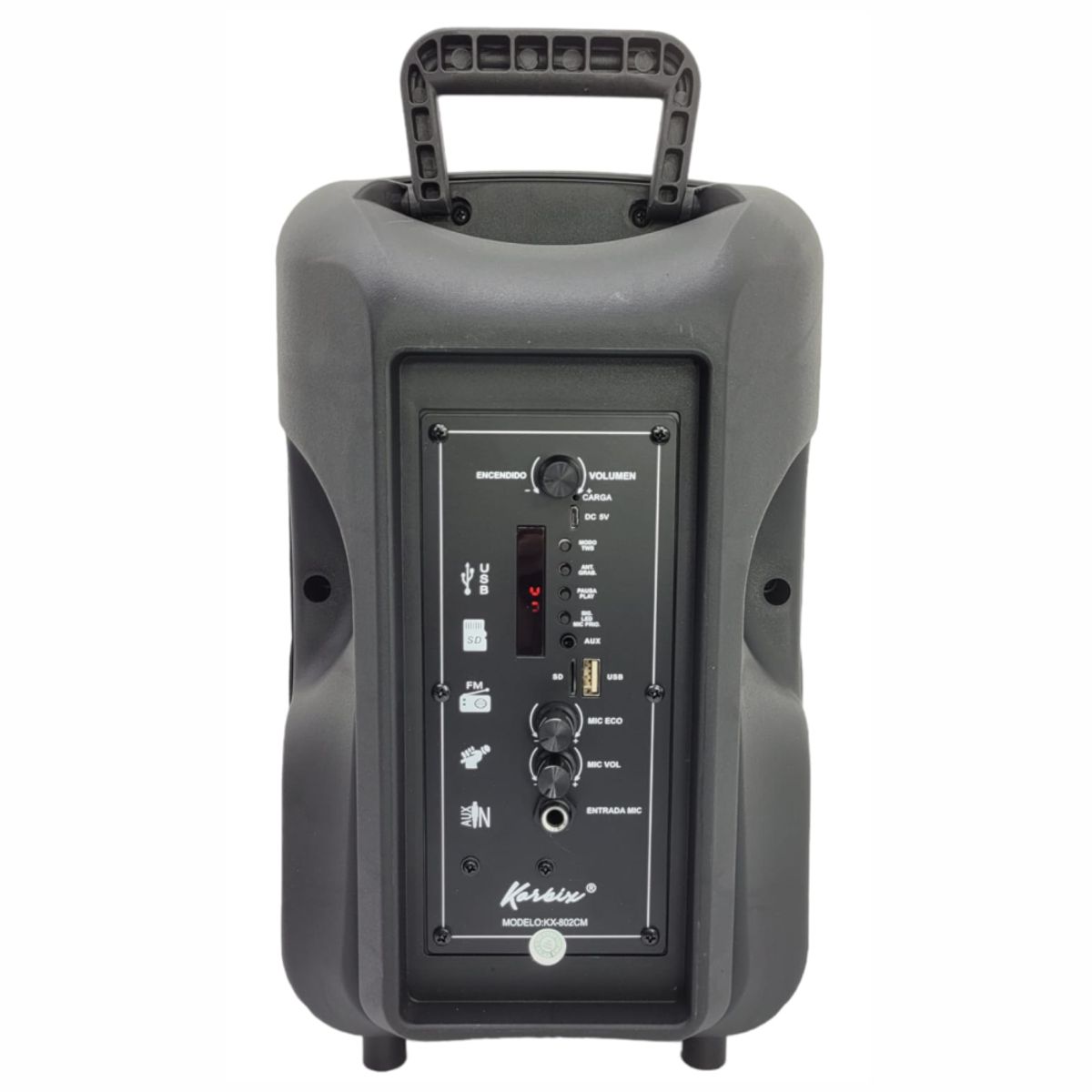 GENERICO - Parlante Recargable 8 Pulgadas + Control Remoto