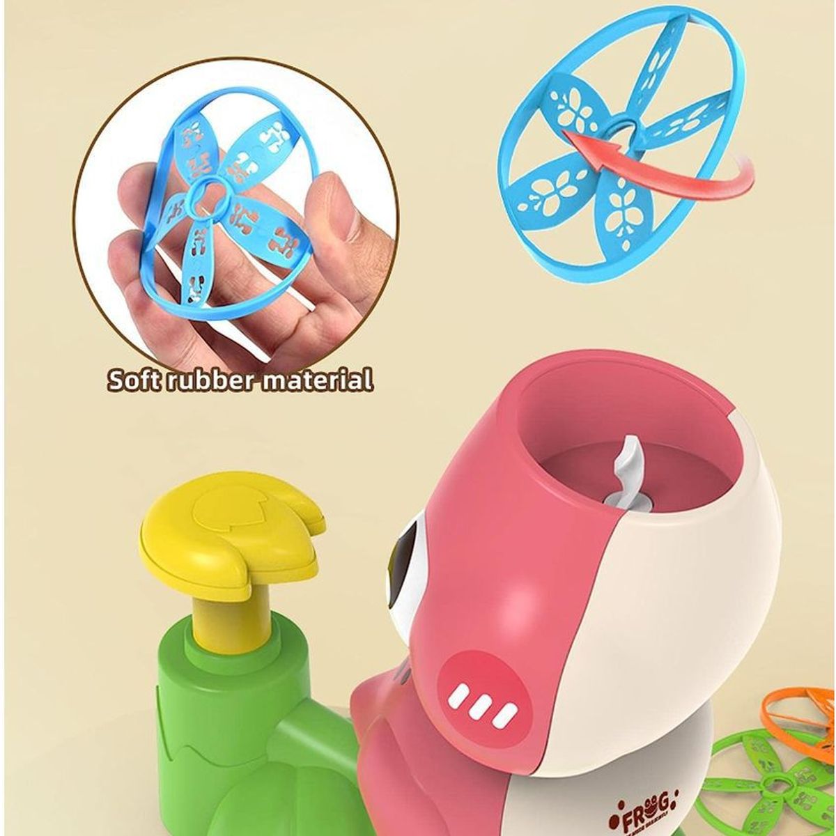 GENERICO - Juguete lanzador de discos voladores