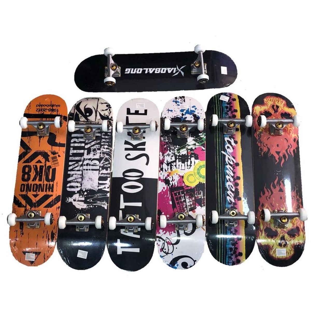 GENERICO - Tabla Skate Patineta Pino Canadiense Profesional Truckhierro