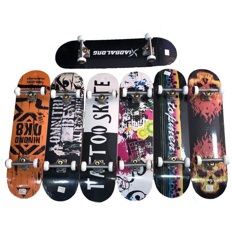 GENERICO - Tabla Skate Patineta Pino Canadiense Profesional Truckhierro