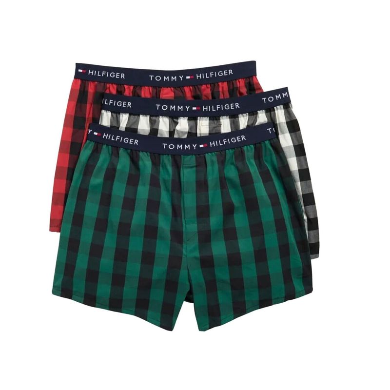 TOMMY HILFIGER - Paquete De 3 Bóxer Con Detalles Distintivos De Tom Hombre  Tommy Hilfiger Hombre  Tommy Hilfiger