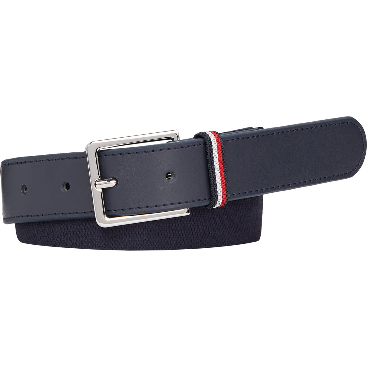 TOMMY HILFIGER - Cinturón De Niños En Piel Con Elástico Unisex Azul Tommy Hilfiger