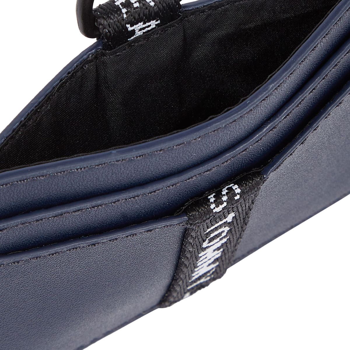 TOMMY HILFIGER - Tarjetero Azul Con Logo Para Hombre Tommy Hilfiger