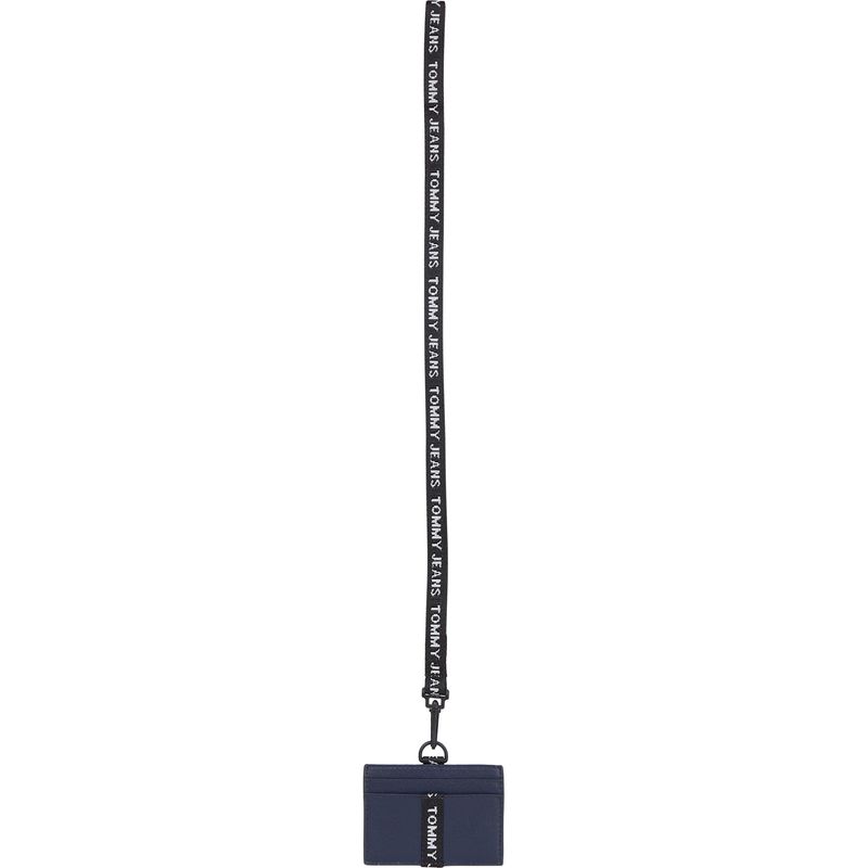 TOMMY HILFIGER - Tarjetero Azul Con Logo Para Hombre Tommy Hilfiger