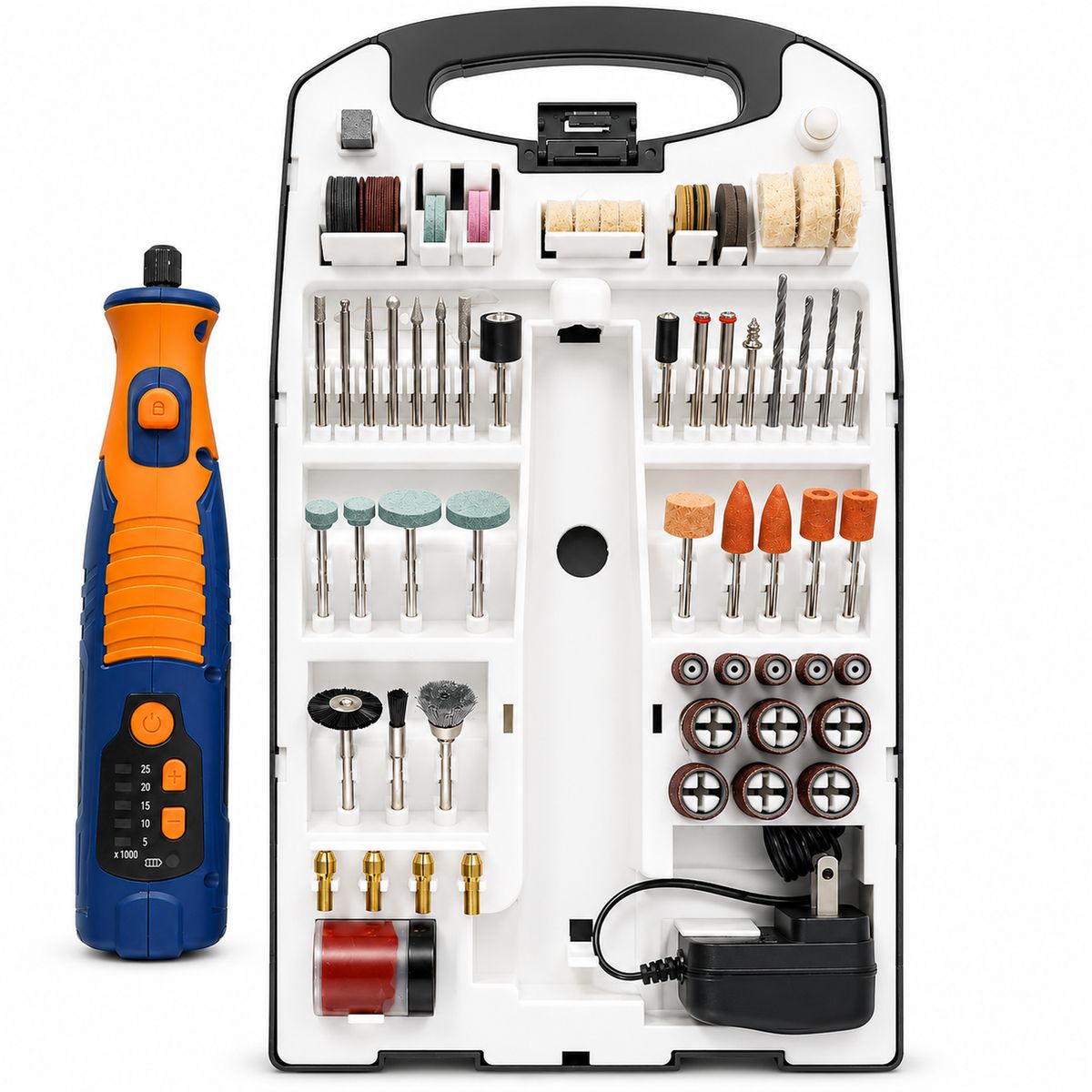 DISCOVER - Moto Tool Inalambrico Discover 7.2vol 25000rpm 110pzs Crt324