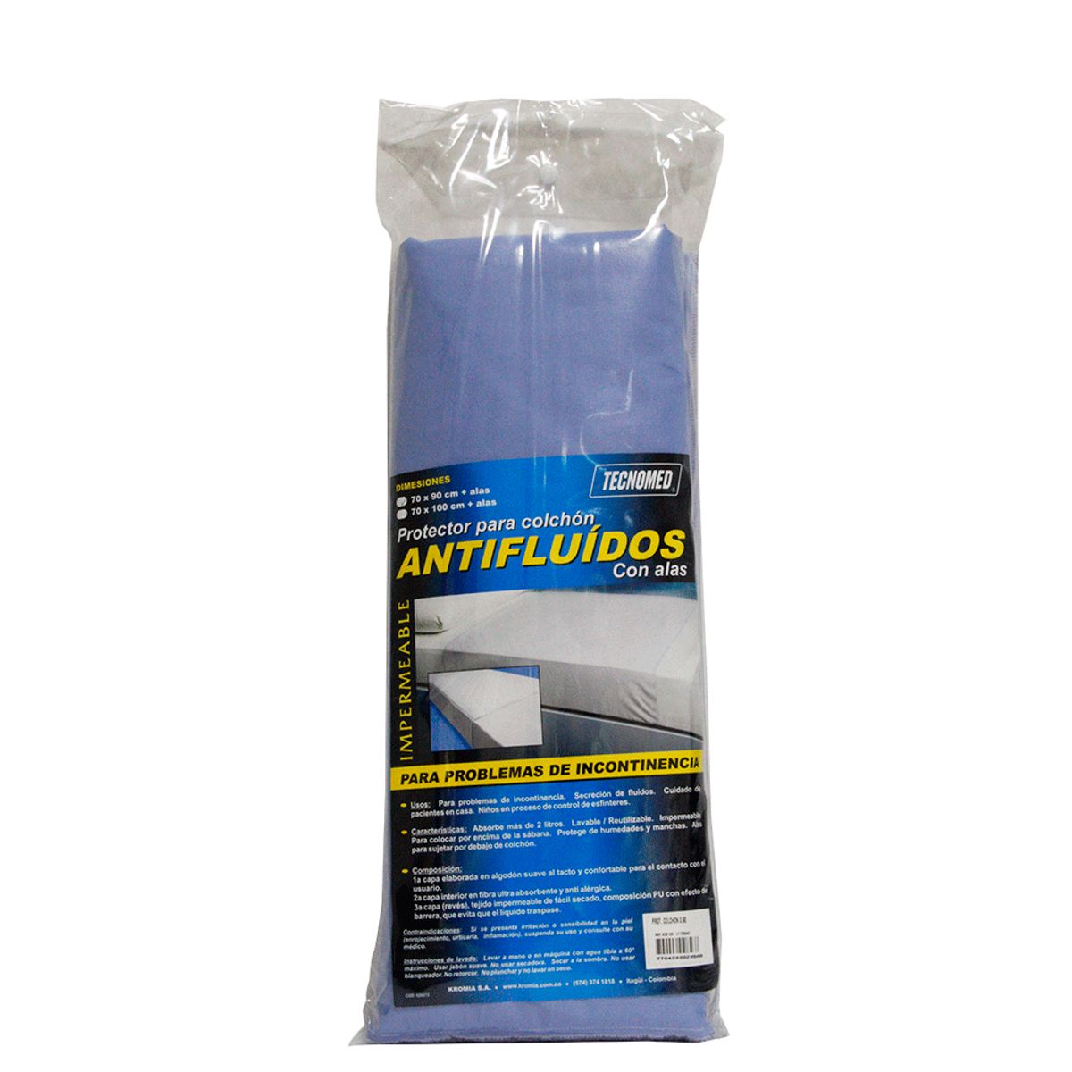TECNOMED - Protec.colchon Antiflui.con Alas 70x90cm
