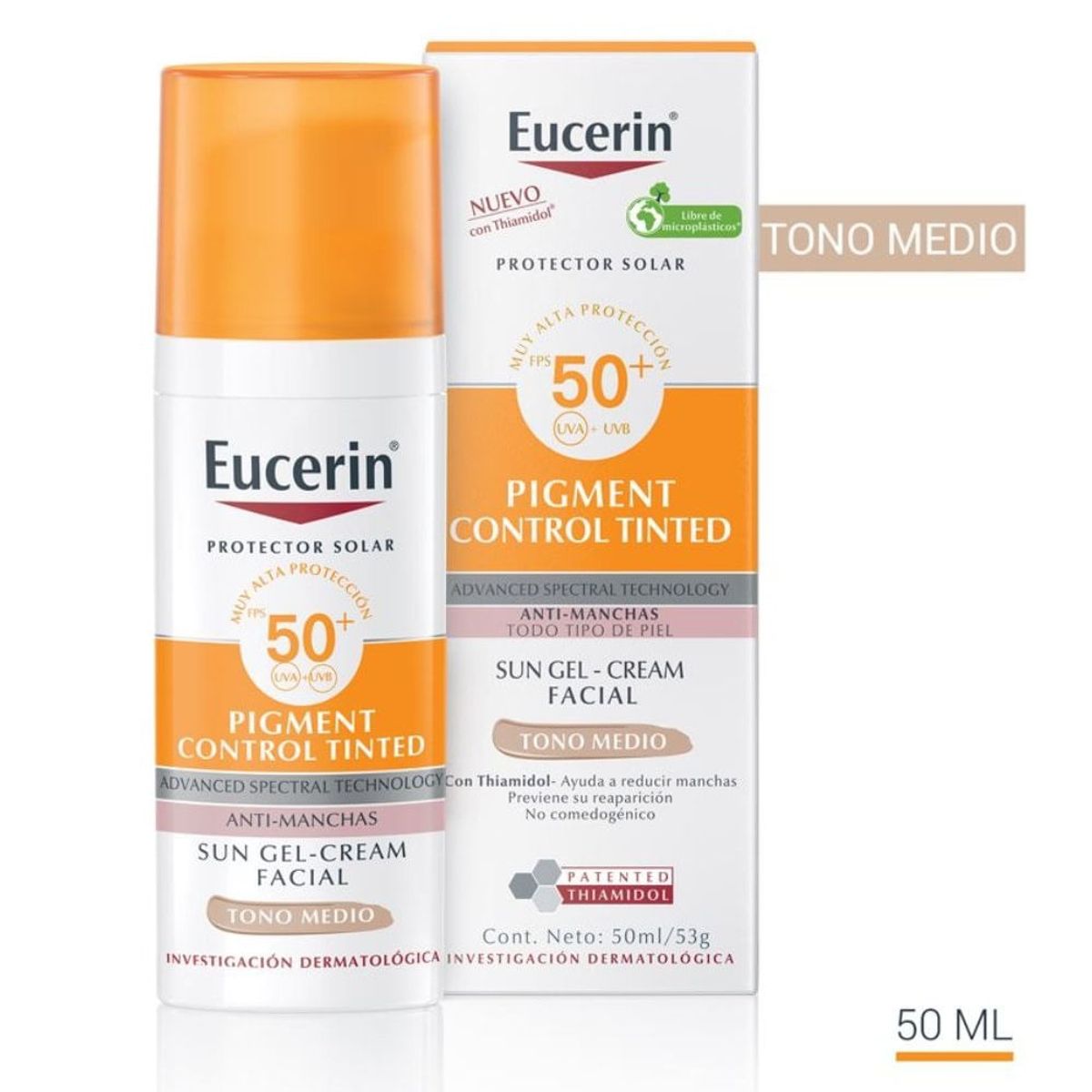 EUCERIN - Protector Solar Eucerin Pigmento Tono Medio Fps50 X 50ml