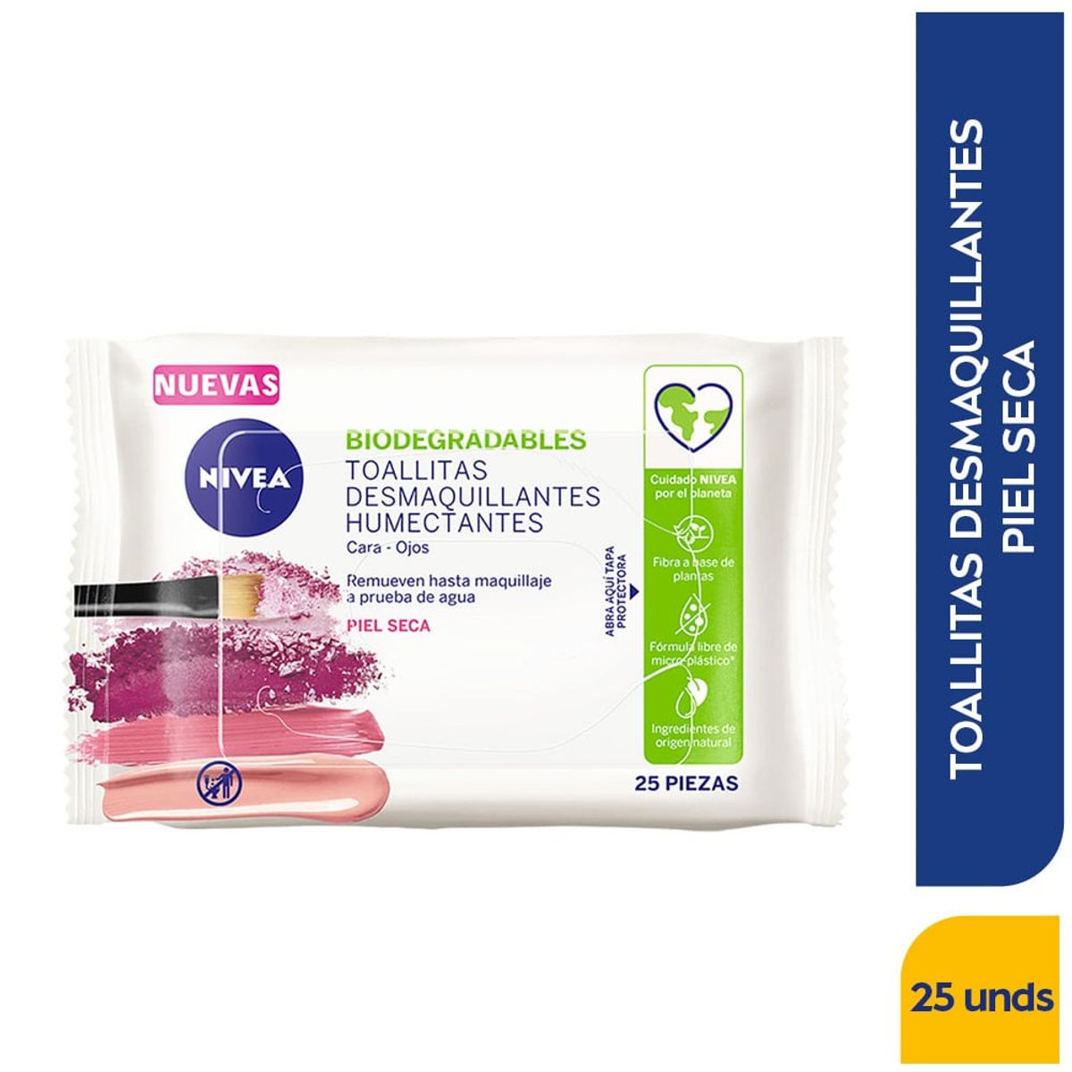 NIVEA - Toallitas Desmaquillantes Nivea Piel Seca X 25und