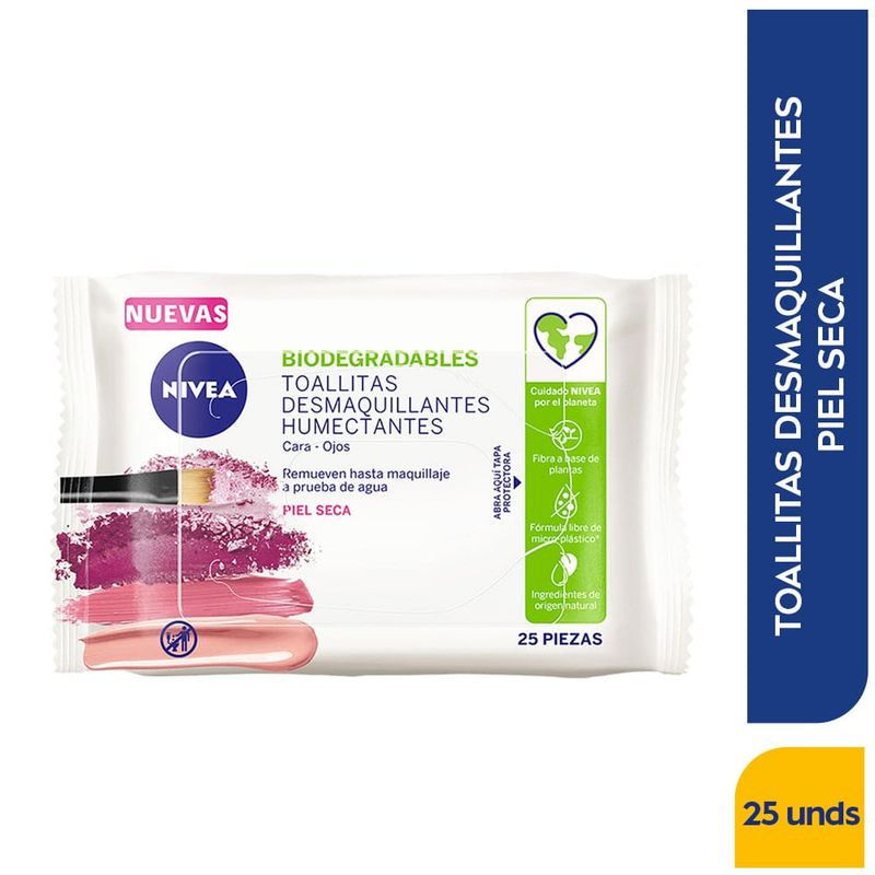 NIVEA - Toallitas Desmaquillantes Nivea Piel Seca X 25und