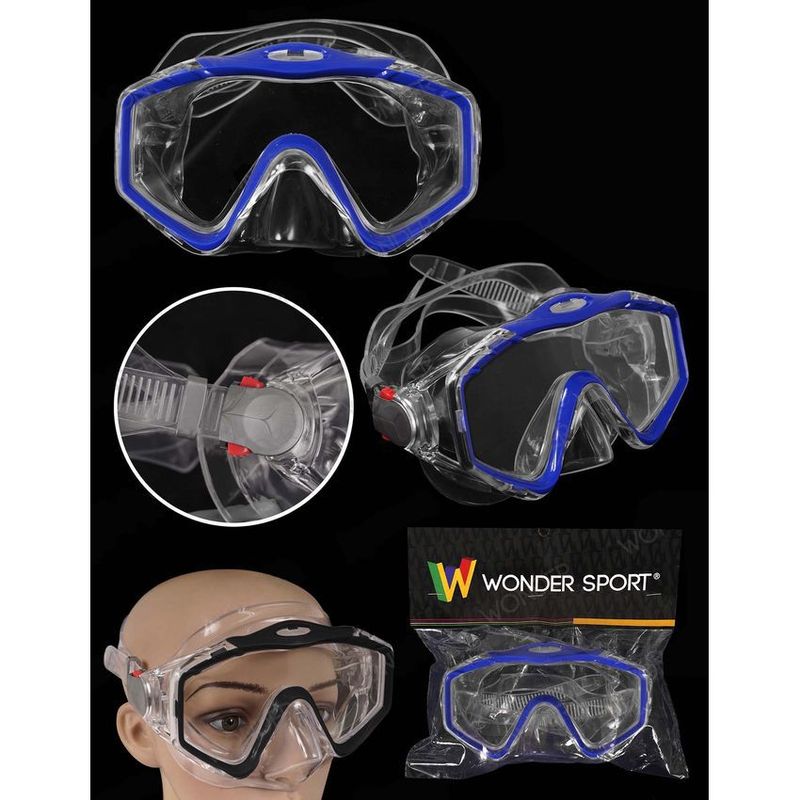GENERICO - Careta Y Snorkel Para Buceo Negra