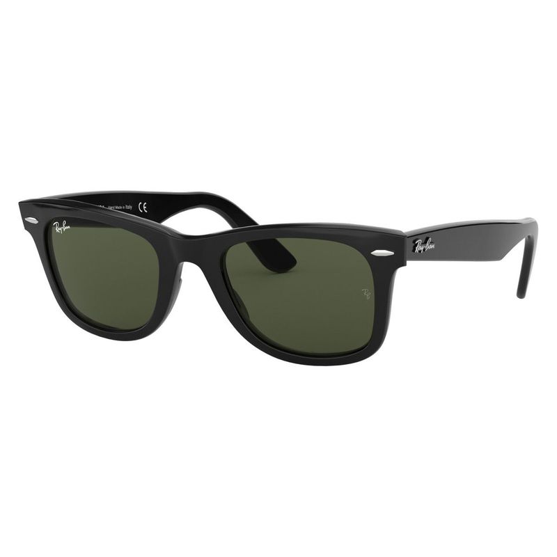 RAY BAN - Gafas De Sol Ray-ban Wayfarer Classic Talle Large Armazón Polished Black Y Lente Green