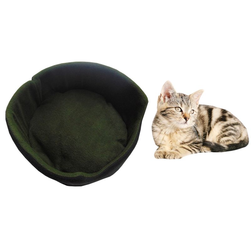 HALLY PET - Cama para gato grande d 47cm x a 19cm Verde.