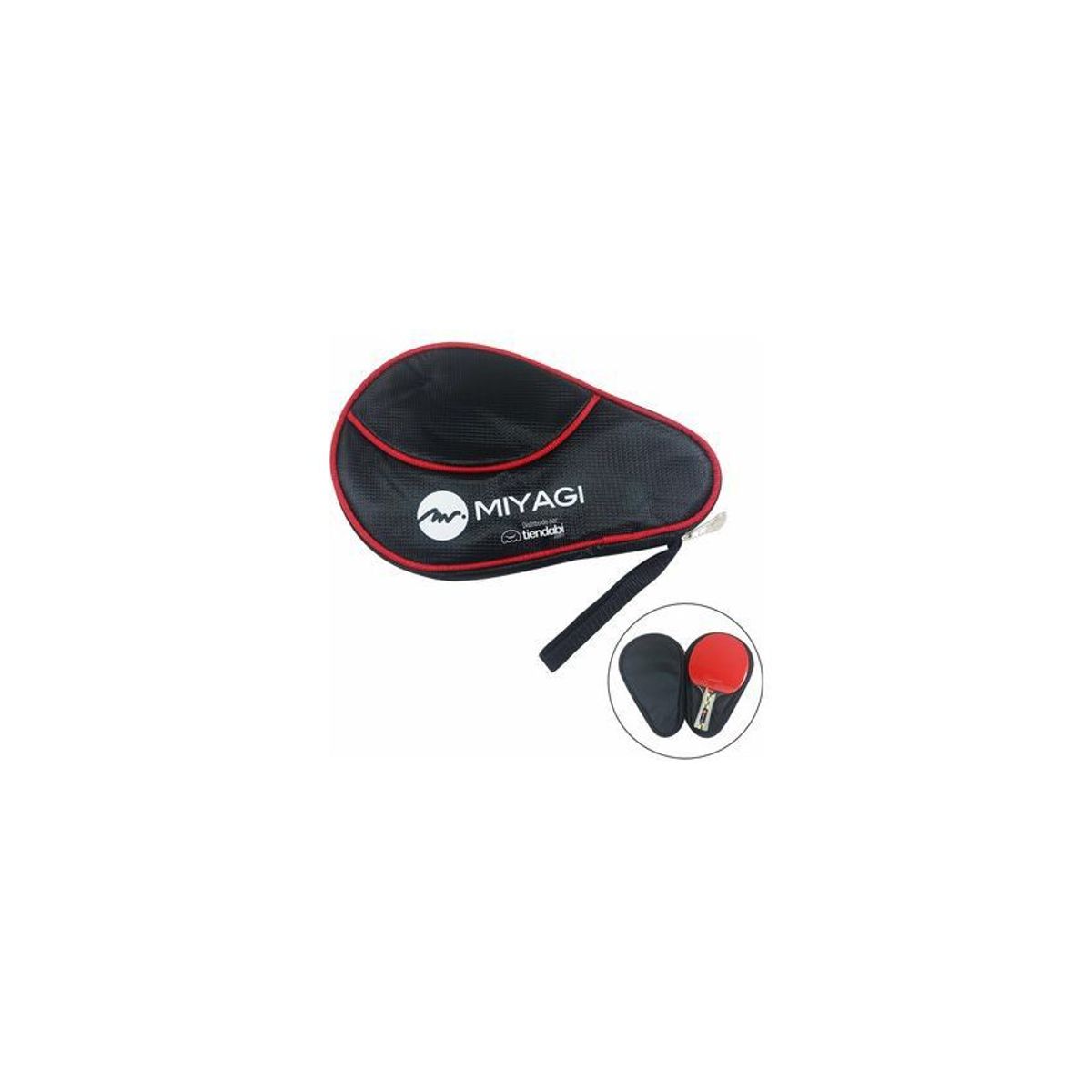 MIYAGI - Estuche forro raqueta ping pong tenis mesa miyagi deporte