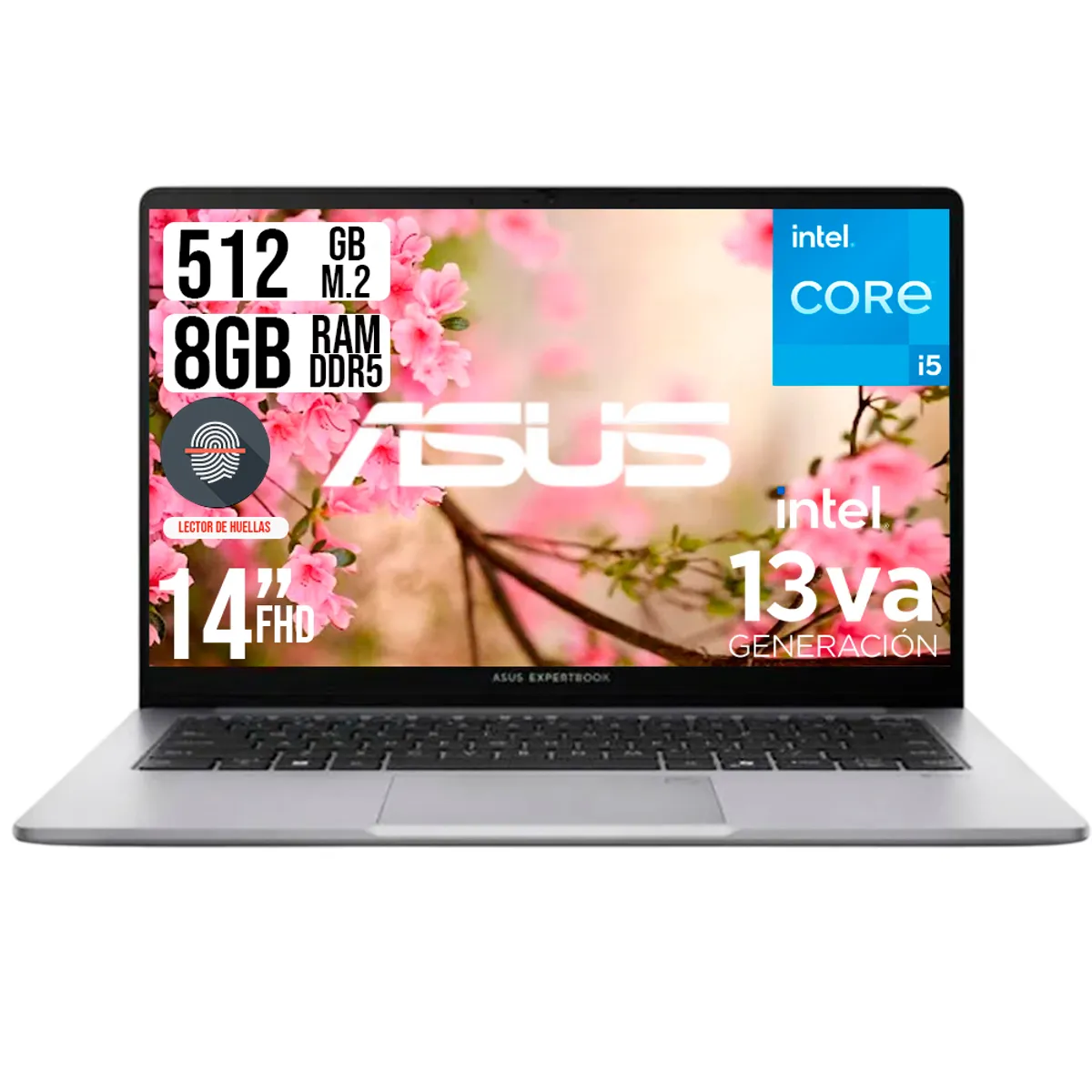 ASUS - PORTATIL ASUS INTEL CORE I5-13420H SSD 512GB RAM 8GB LED 14 FULL HD
