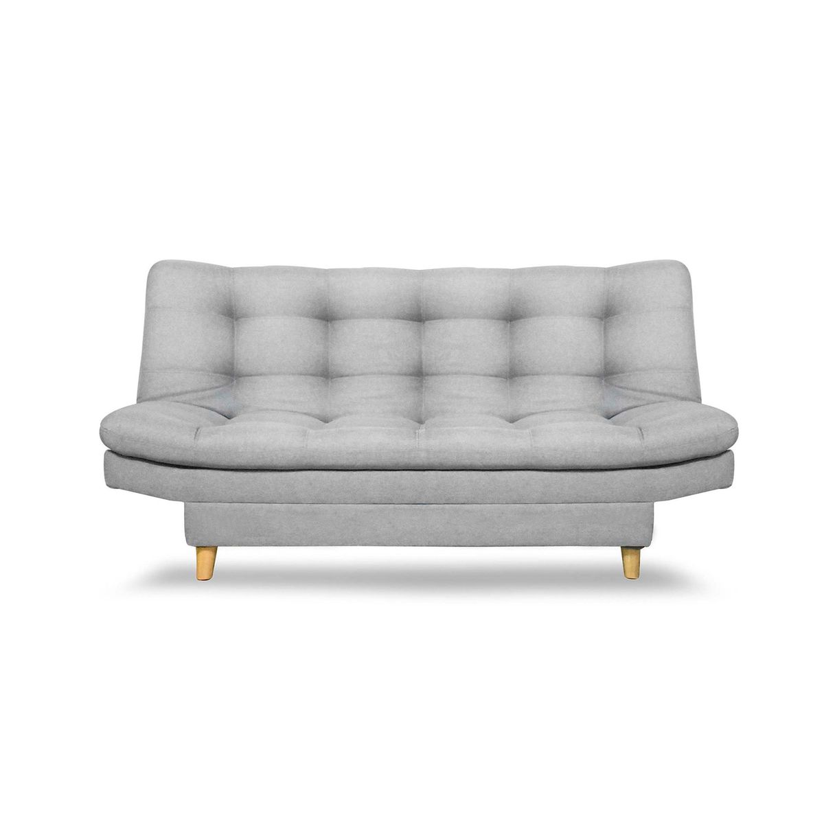 INDUSTRIAL BASESTILOS - Sofá Cama Moltochic Lino Gris Claro patas de metal