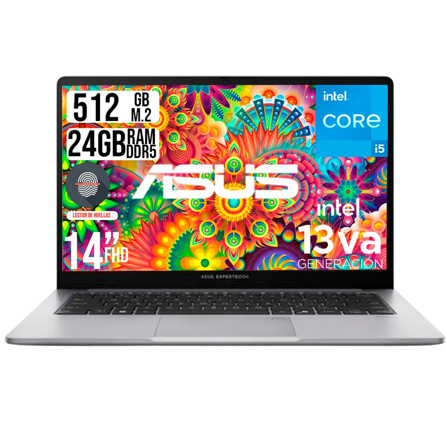 PORTATIL ASUS INTEL CORE I5-13420H SSD 512GB RAM 24GB LED 14 FULL
