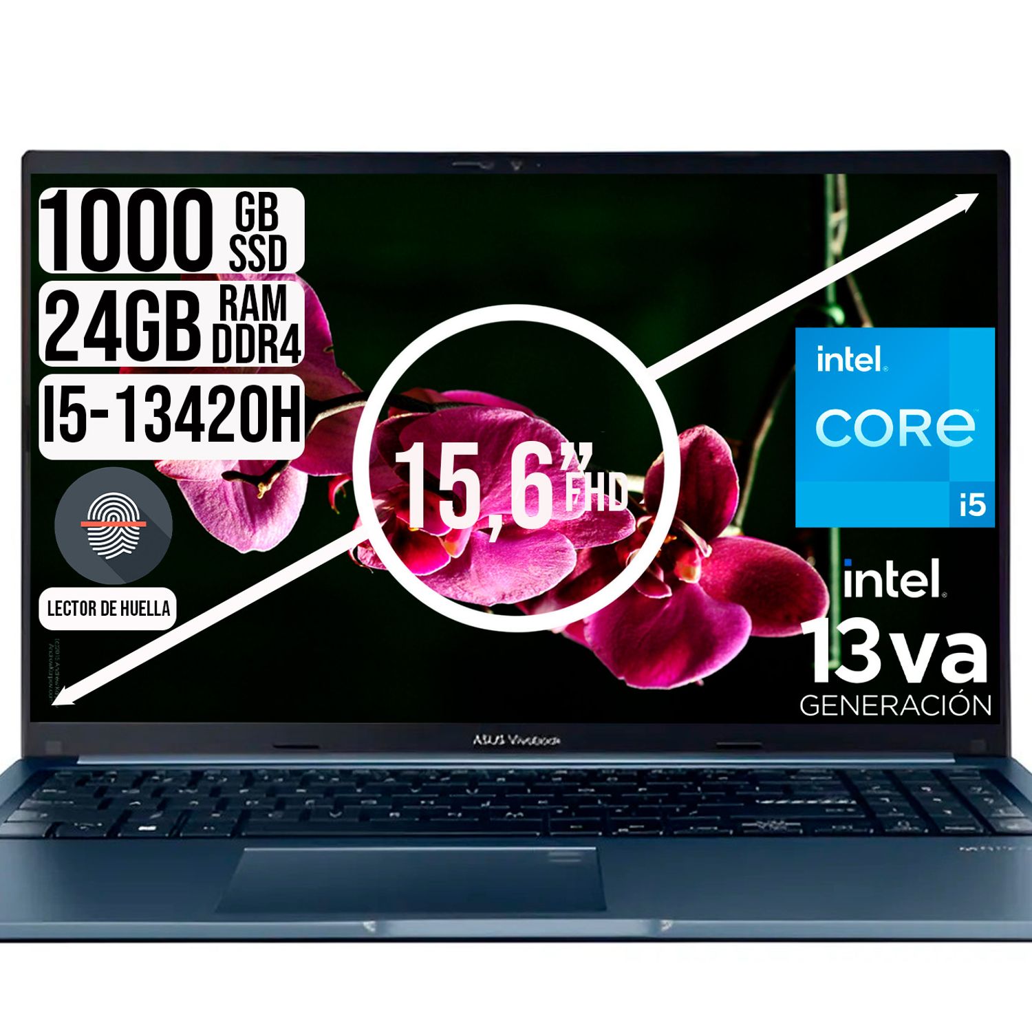 ASUS Vivobook Slim Modelo 2023, SSDHD 1256GB, CPU Intel I5 De 11th GEN