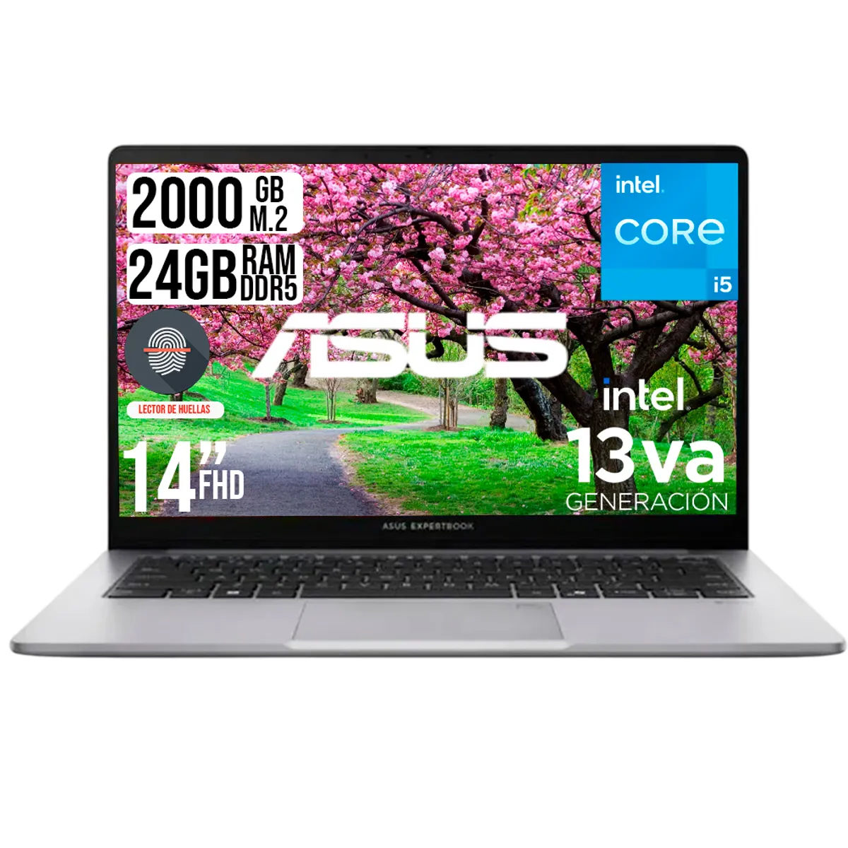ASUS - PORTATIL ASUS INTEL CORE I5-13420H SSD 2TB RAM 24GB LED 14 FULL HD
