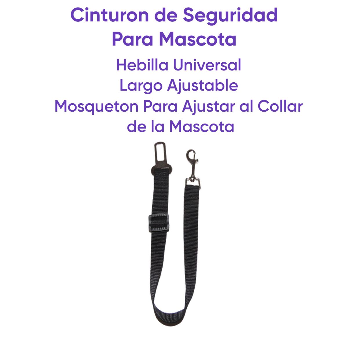 HALLY PET - Cinturon de Seguridad Para Mascotas