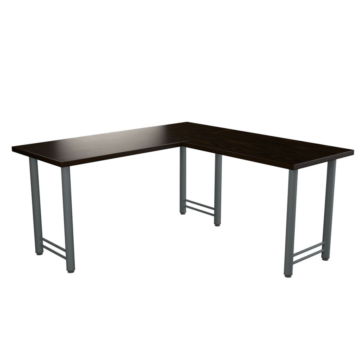 GENERICO - Escritorio Estándar en L para oficina y hogar - Wengue