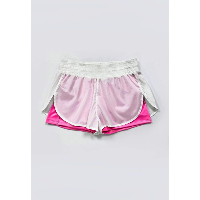 BELIFE - Short Deportivo Fuscia Neon Con Aperturas Laterales Para Mujer Belife.-.