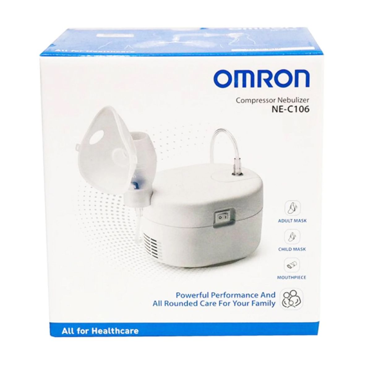 OMRON - Nebulizador para niños y adultos de compresor Omron NE-C106