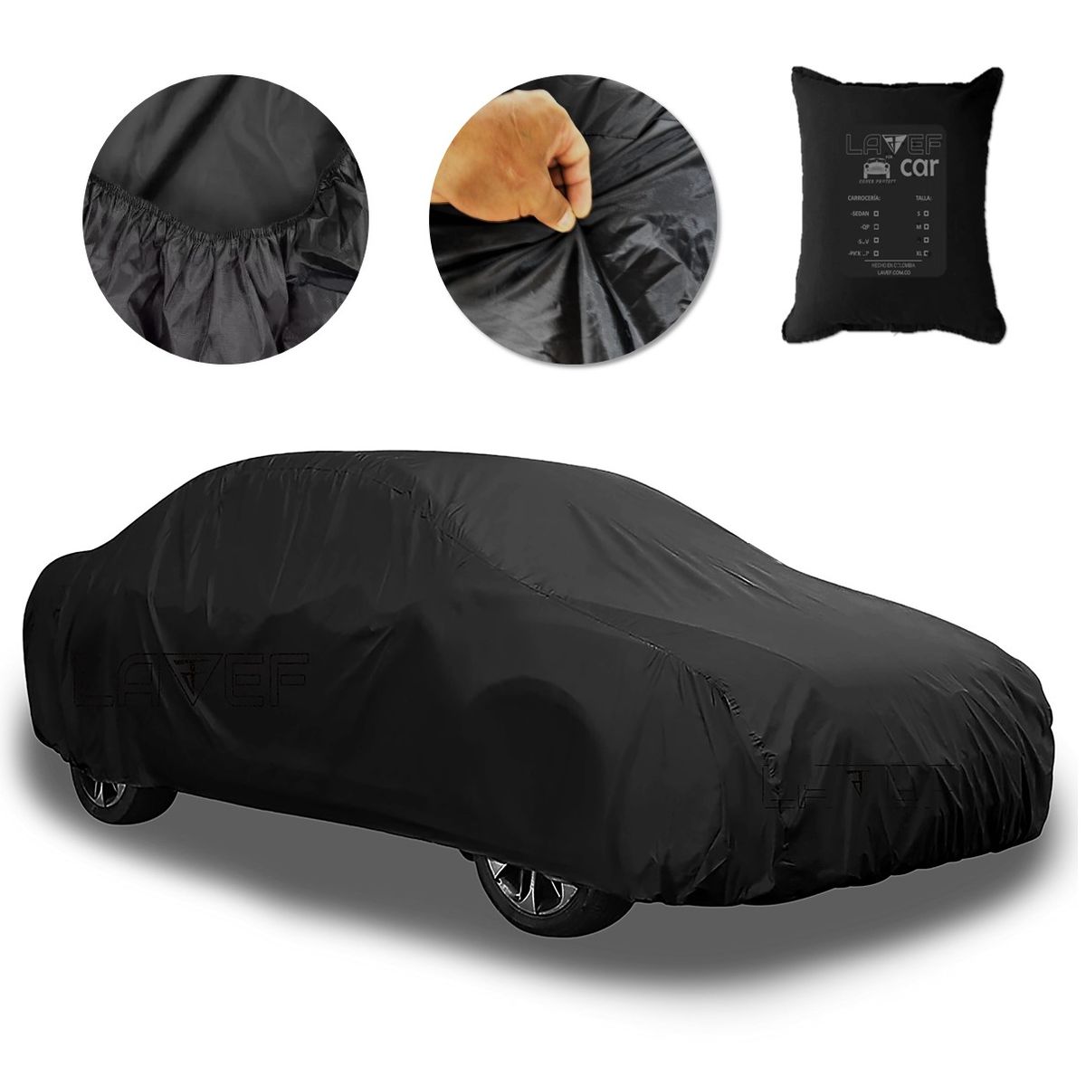 LAVEF - Pijama Para Carro Sedan  Semi-impermeable Intemperie L