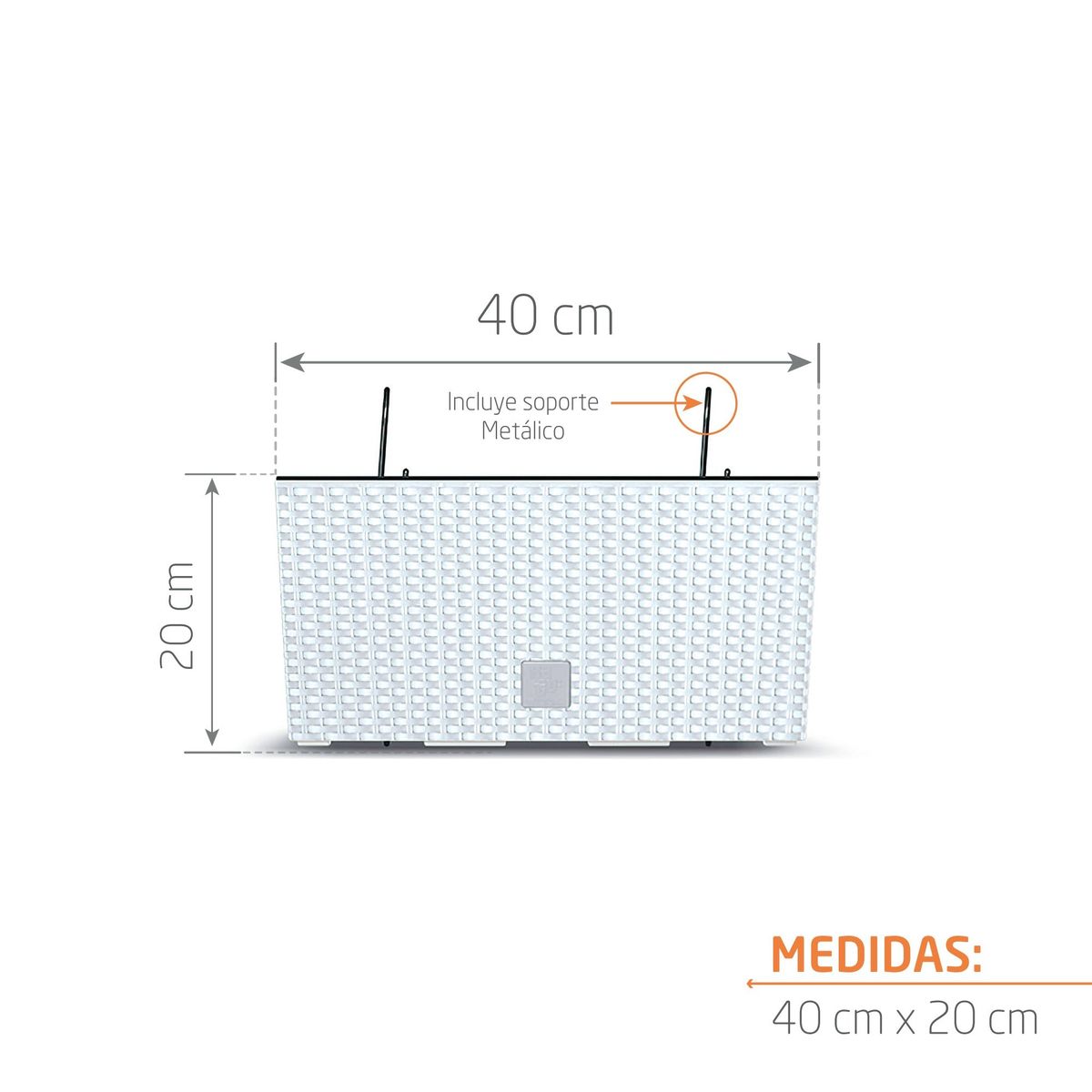 TUMATERA - Matera Rato Case W 40 cm Blanco
