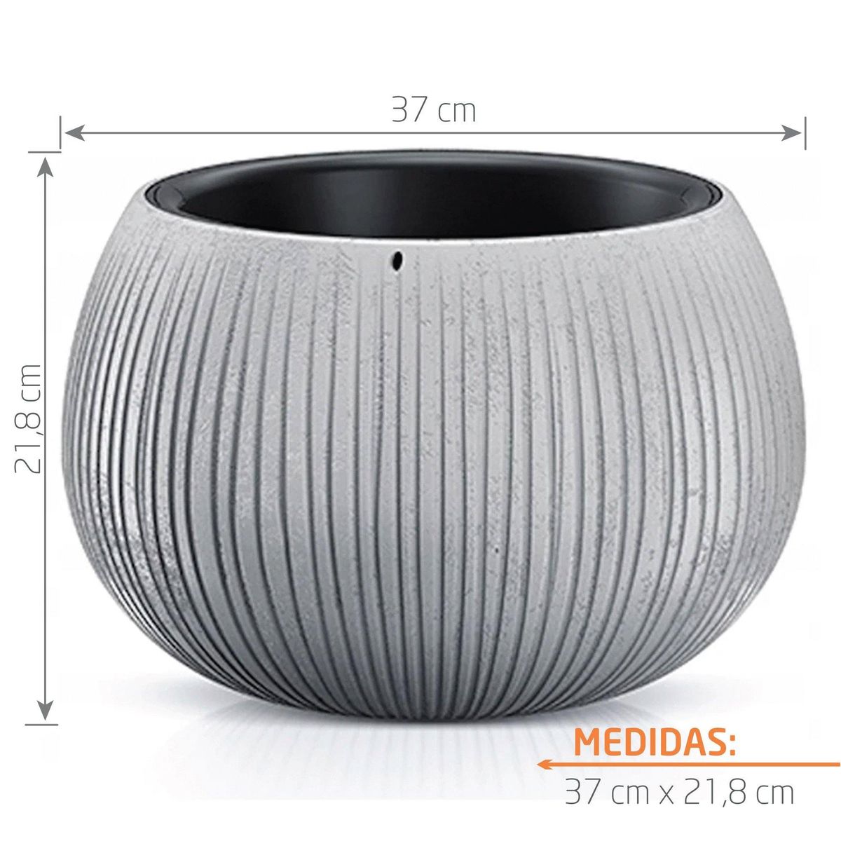 TUMATERA - Matera Beton Bowl 37 cm Concreto