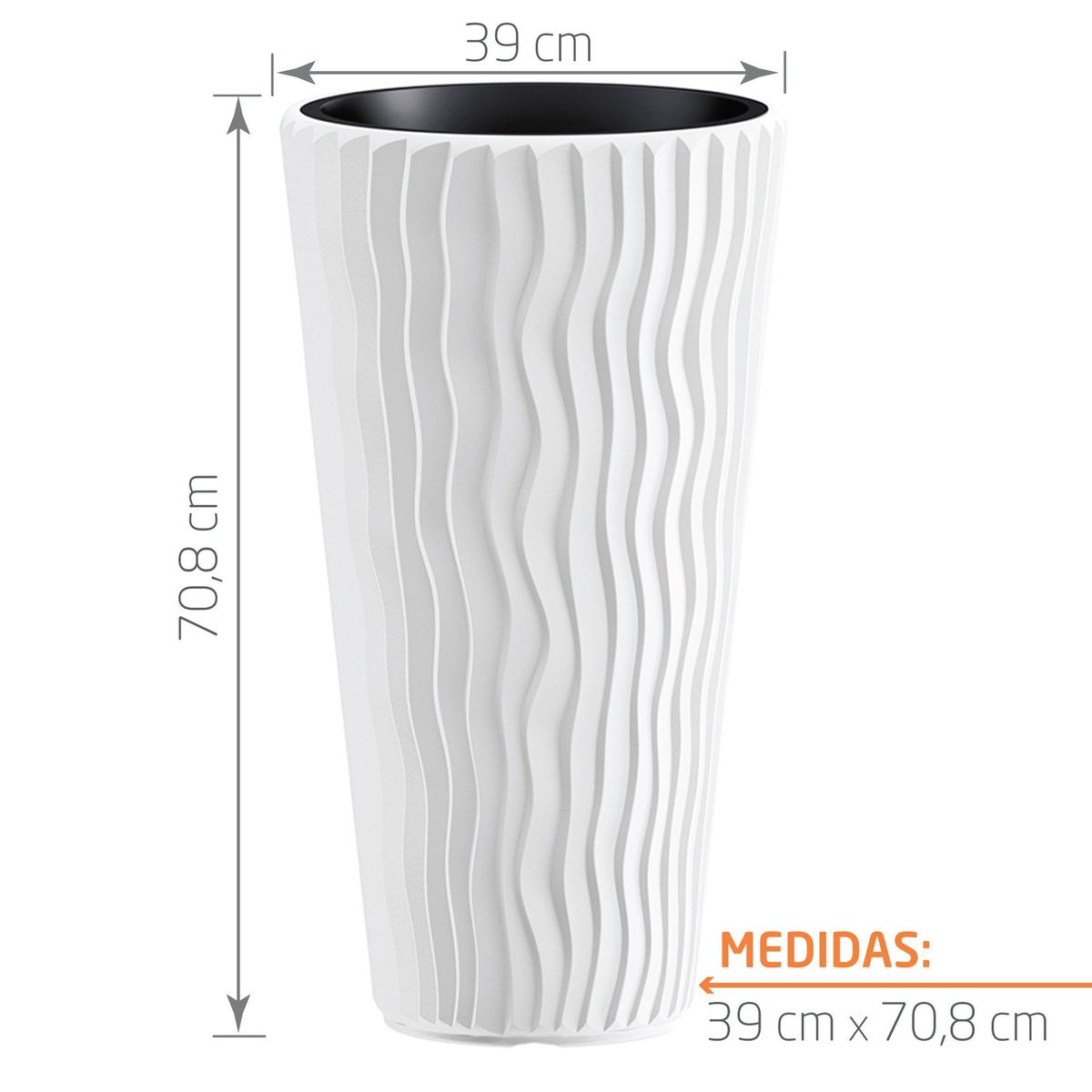 TUMATERA - Matera Sandy 71 cm Blanco