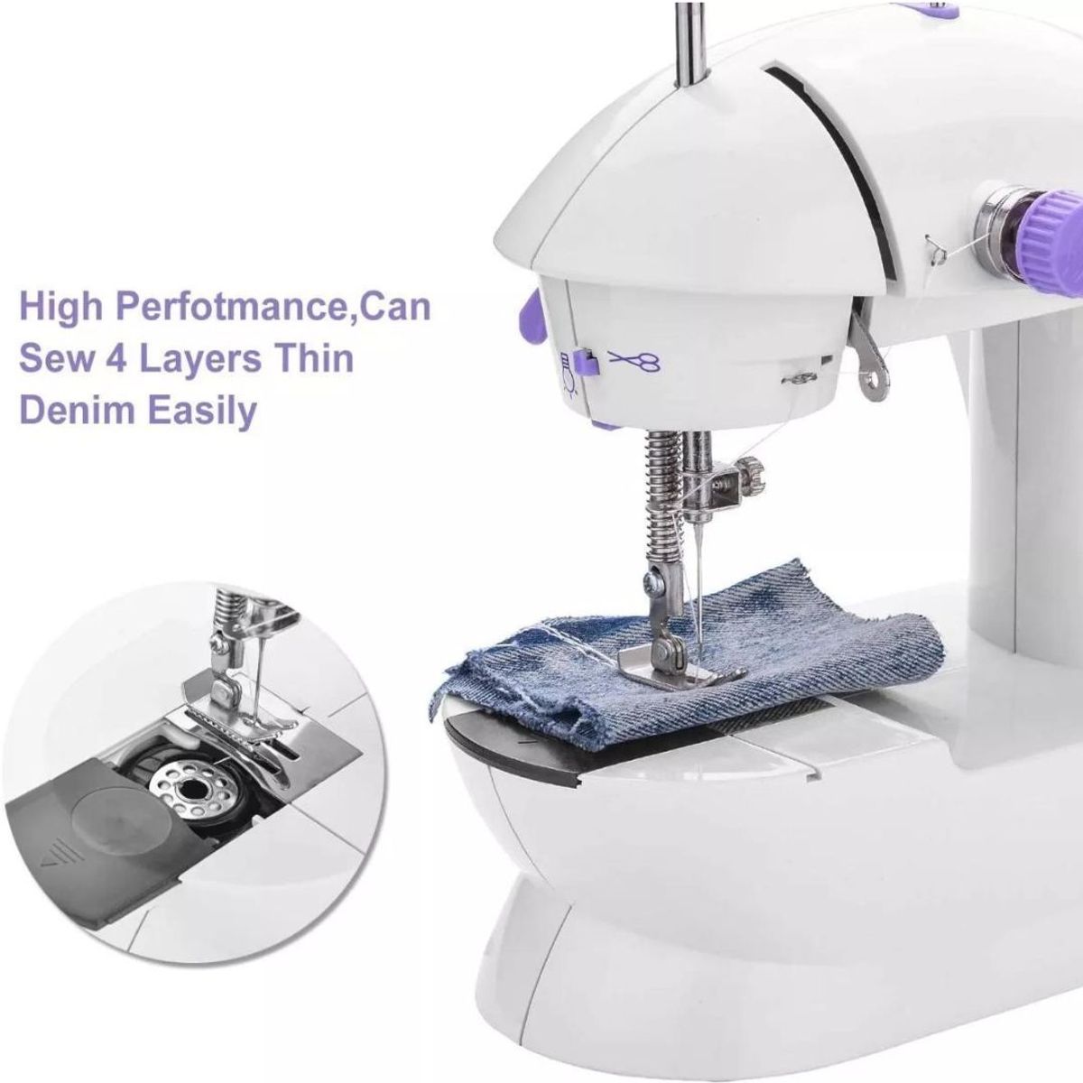 GENERICO - Maquina De Coser Portátil Mini Sewing Machine 4in1 Eléctrica