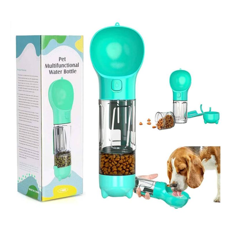 GENERICO - Botella Portatil 3 En 1 Multifuncional Para Perros Mascotas