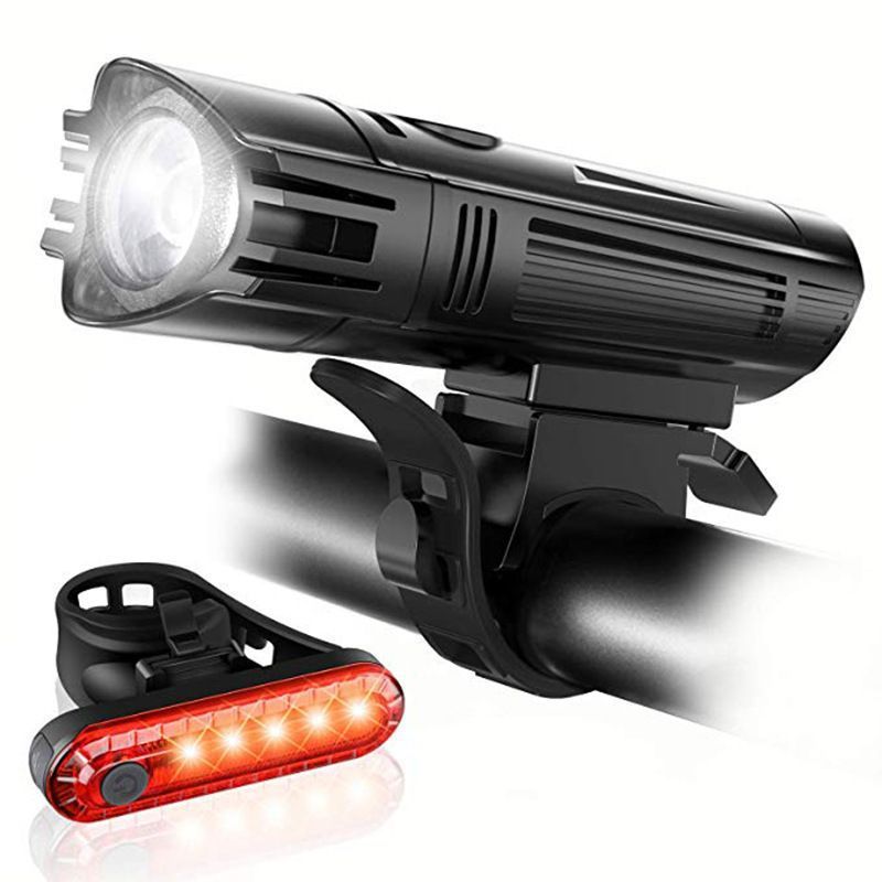 GENERICO - Combo Linterna Bicicleta 1000 lum Usb Amplitud Recargable