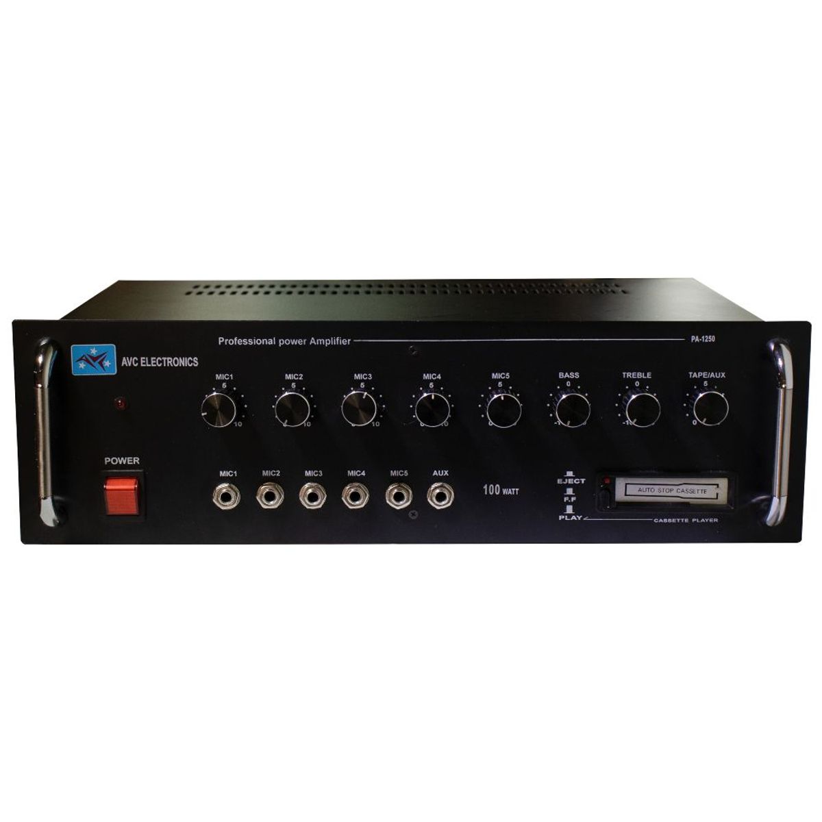 AVC - Amplificador de Perifoneo AVC Profesional PA-1250 100 Watts.