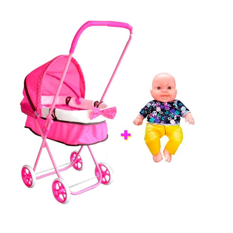 IMPORTADORA MAKA - Coche Moises para muñecas  muñeco Niñas Infantil.