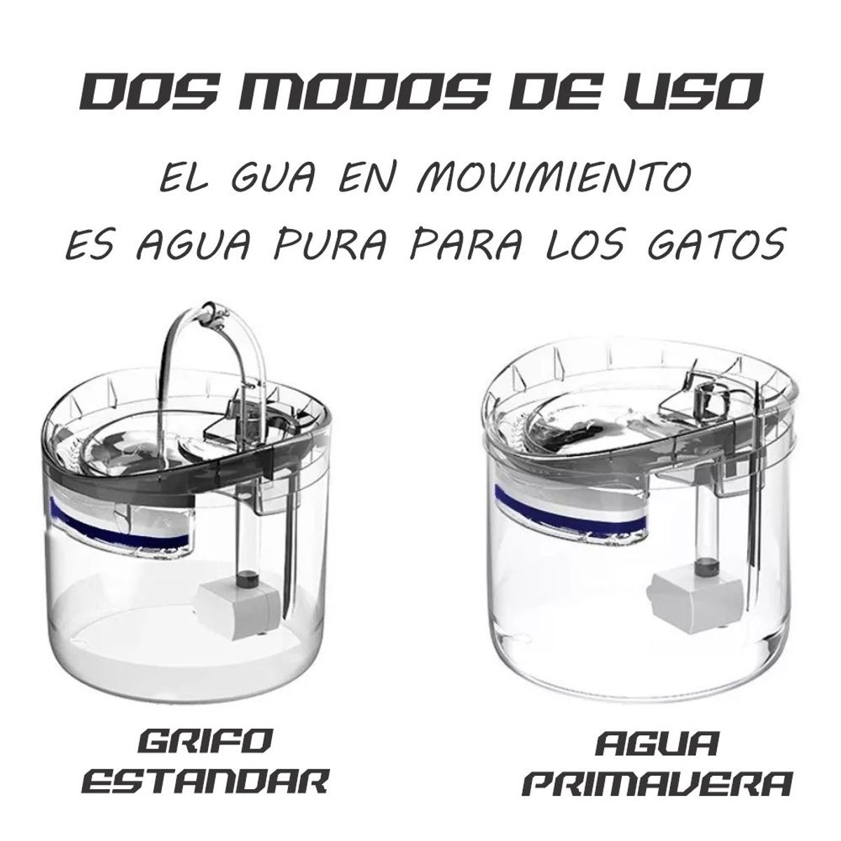 GENERICO - Fuente De Agua Gatos Bebedero Automatico Dispensador Agua