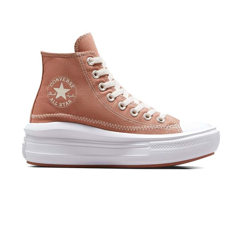 CONVERSE - Tenis Converse Bota Chuck Taylor Move Mujer-Marrón Claro