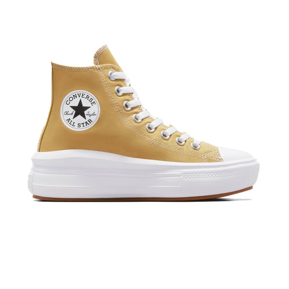 CONVERSE - Tenis Converse Botas Chuck Taylor Allstar Move Mujer-Mostaza