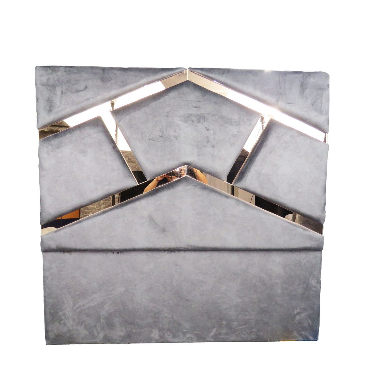 GENERICO - Espaldar Para base Cama Cabecero Color Gris