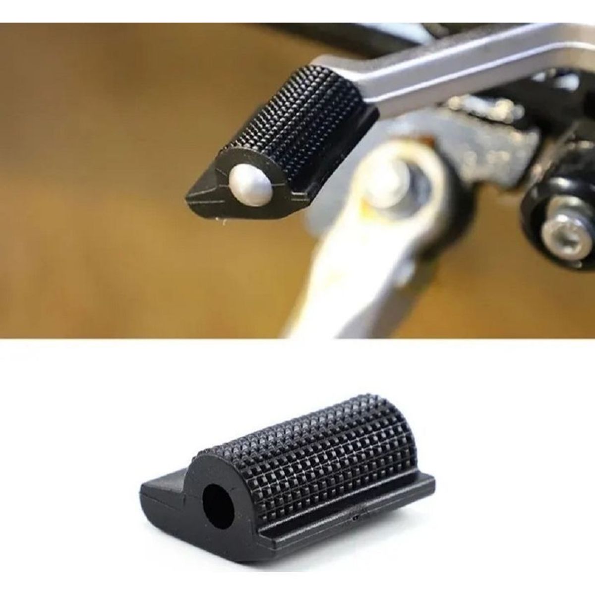 KING BAG - Protector de calzado palanca moto en goma negro