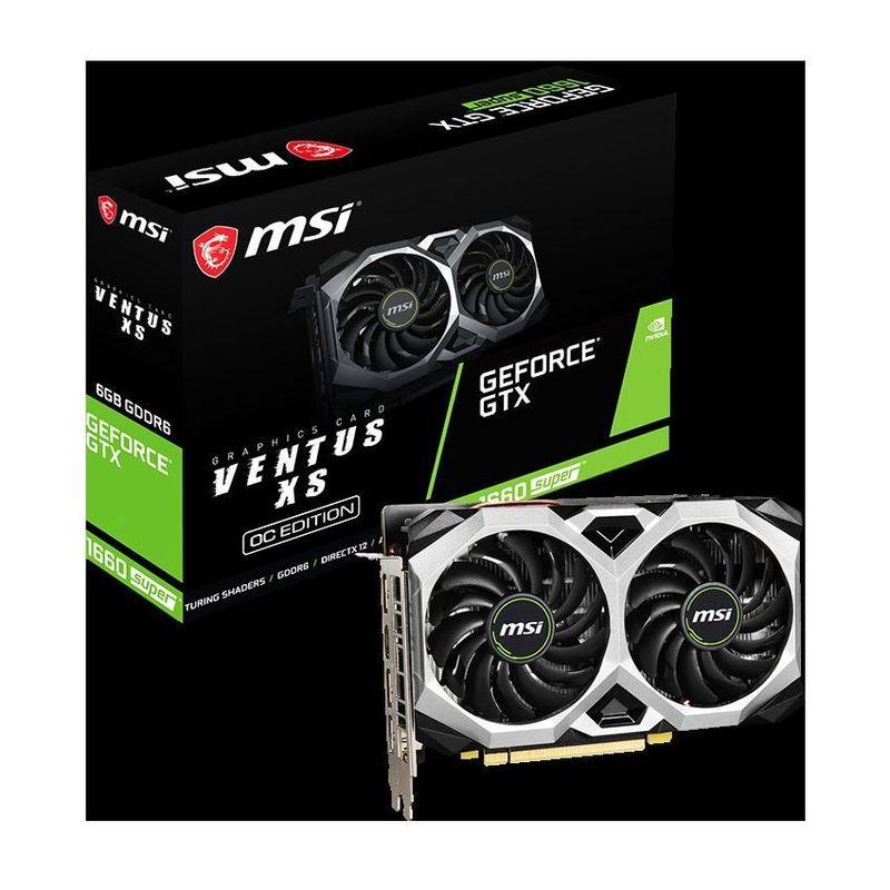 MSI - Tarjeta de video msi gtx 1660 super ventus xs oc edition 6gb