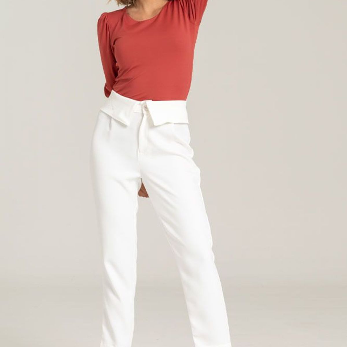 RAGGED - Pantalon azumi Blanco Ragged