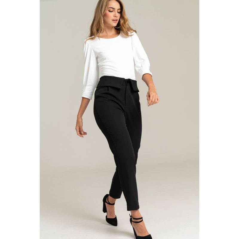 RAGGED - Pantalon azumi Negro Ragged