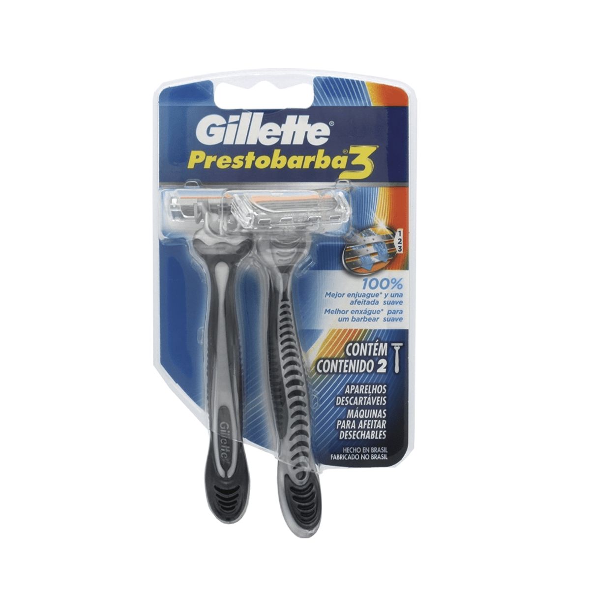 GILLETTE - Maquina Afeitar Hombre Prestobarba3 X 2und
