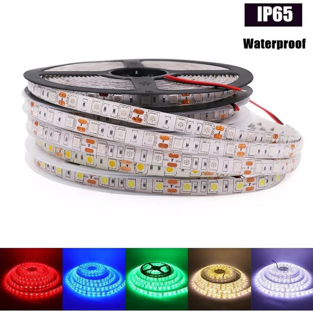 LEDMAX - Cinta led 5050  rollo 5 metros color blanco