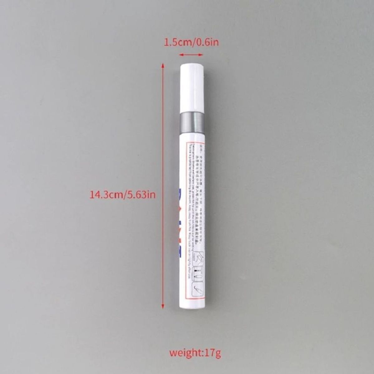 GENERICO - Marcador para rayones en carro moto casco y demas color gris