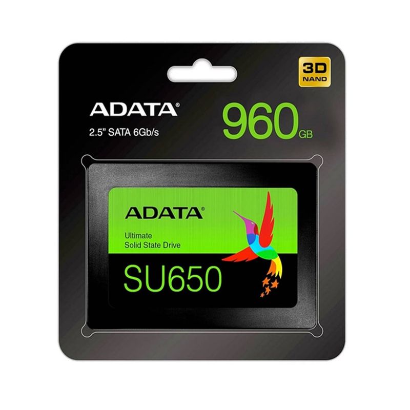 ADATA - Disco De Estado Solido Ssd 960gb Sata 2.5 Adata Su650 3d