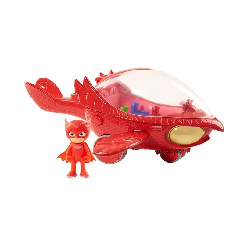 PJ MASKS - Pj Masks Héroes Pijama Vehiculo De Lujo Luces Sonidos Owlette