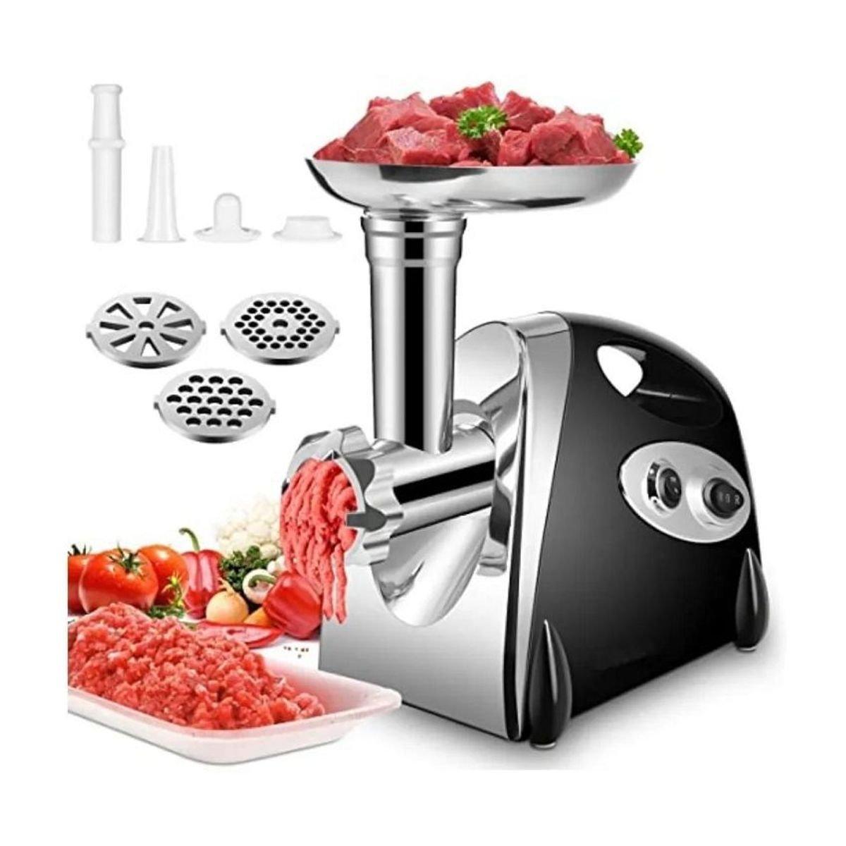 GENERICO - Molino eléctrico picador de carne swisshome 2800w cocina