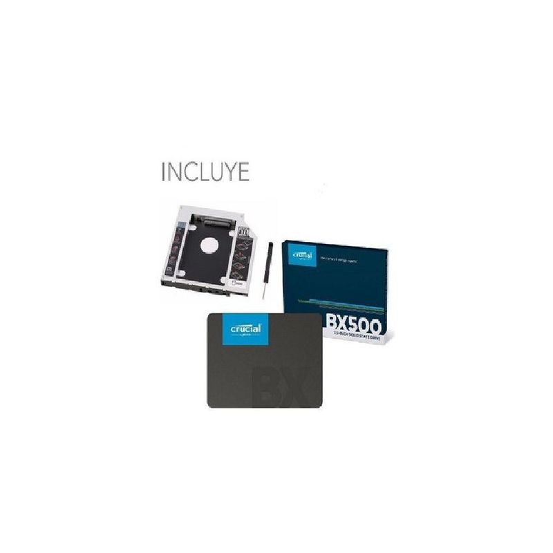 GENERICO - Disco solido 1tb ssd crucial bx500  caddy